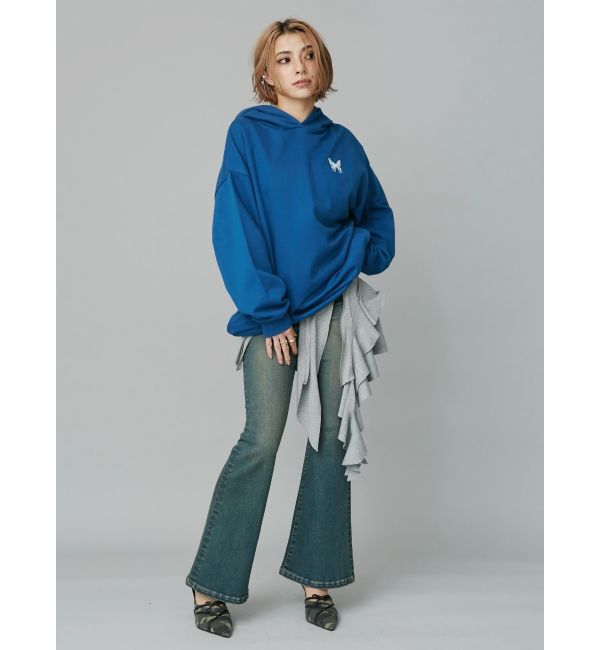 EVRIS「バタフライグラフィックオーバーサイズフーディー」|パーカー|