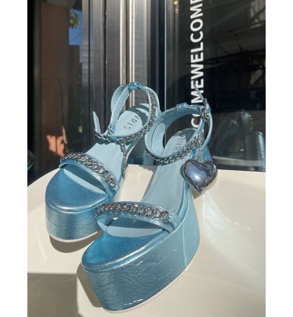 EVRIS「ハートモチーフストラップヒールサンダル」|サンダル|