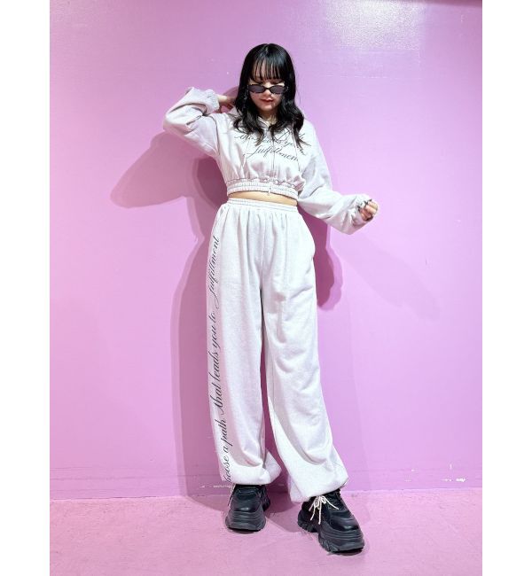 jouetie「ラメクロップドZIPフーディー」|パーカー|