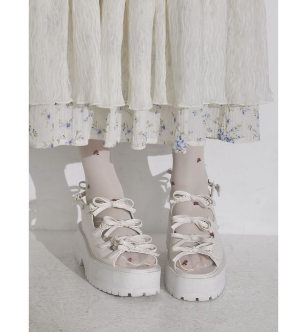 merry jenny「リボンベルトサンダル」|サンダル|