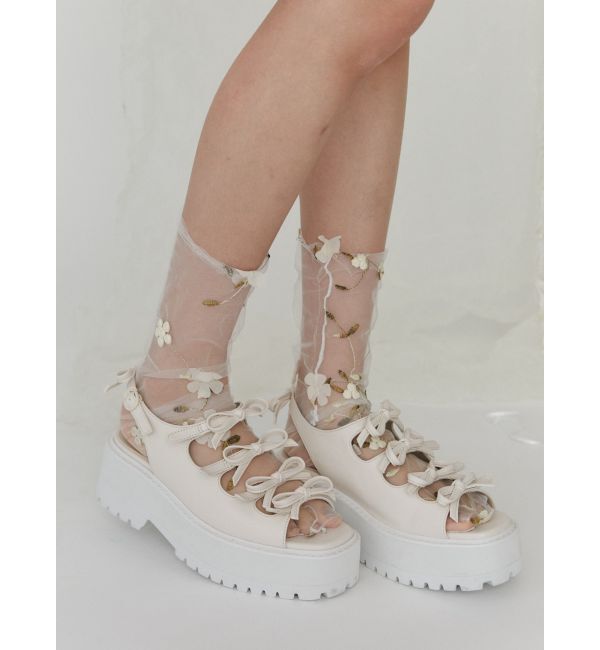 merry jenny「リボンベルトサンダル」|サンダル|