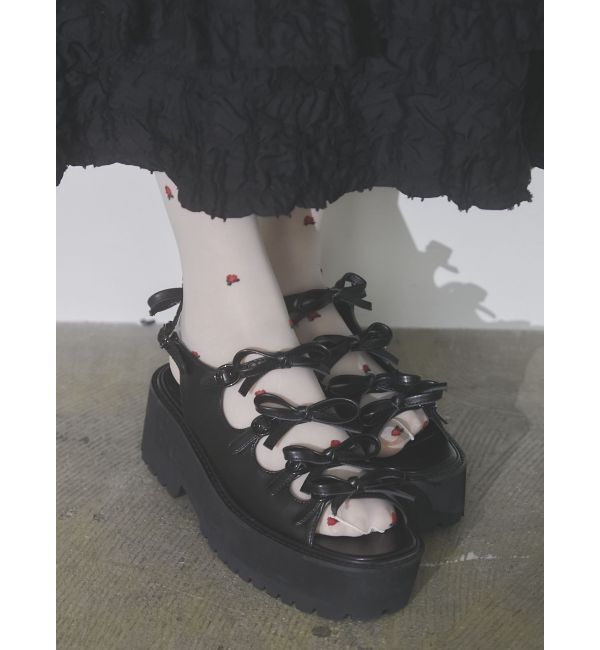 merry jenny「リボンベルトサンダル」|サンダル|