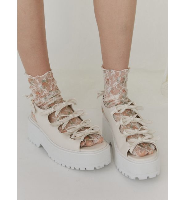 merry jenny「リボンベルトサンダル」|サンダル|