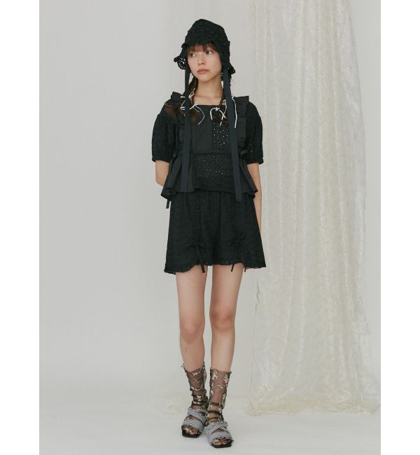 merry jenny「ギンガムcheckフリルサンダル」|サンダル|