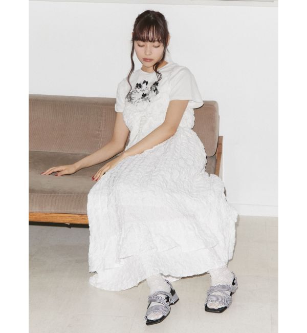 merry jenny「ギンガムcheckフリルサンダル」|サンダル|