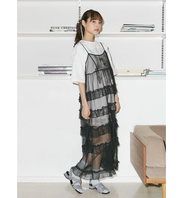 merry jenny「ギンガムcheckフリルサンダル」|サンダル|