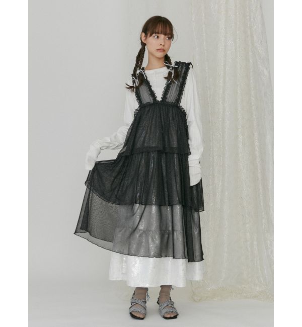 merry jenny「ギンガムcheckフリルサンダル」|サンダル|