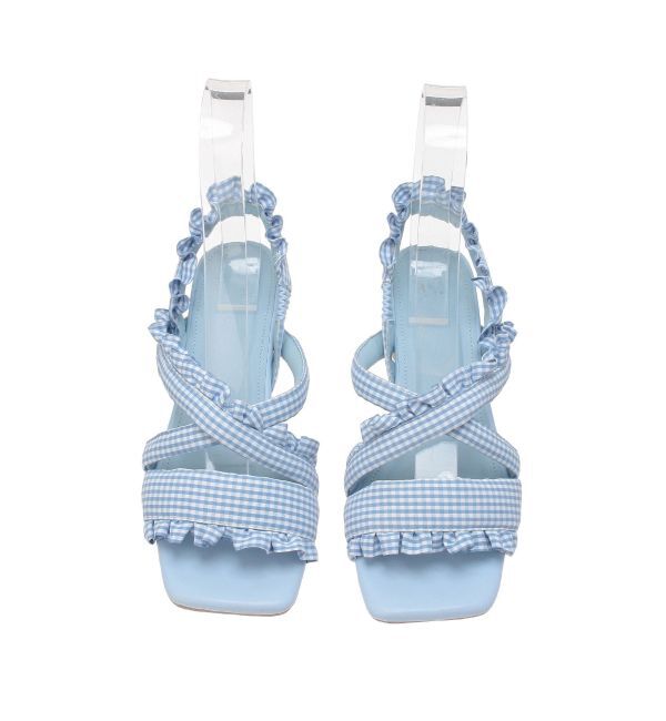 merry jenny「ギンガムcheckフリルサンダル」|サンダル|