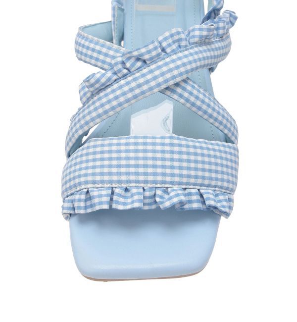merry jenny「ギンガムcheckフリルサンダル」|サンダル|