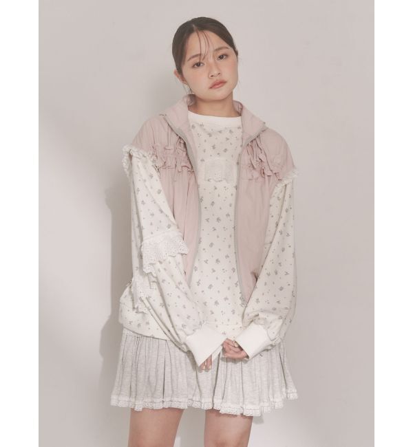 merry jenny「カットティアードミニスカート」|スカート|