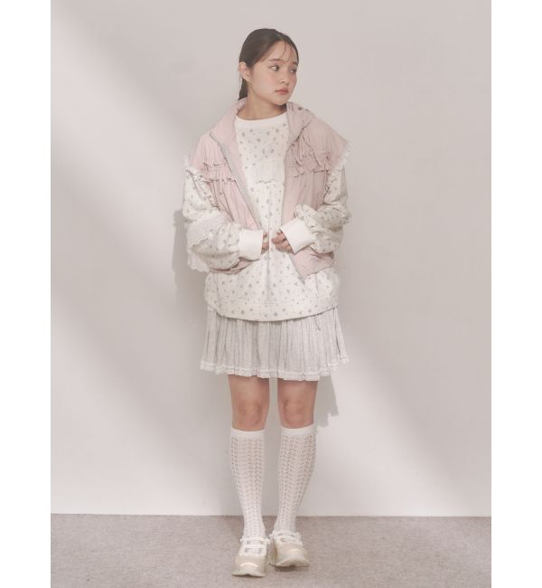 merry jenny「カットティアードミニスカート」|スカート|