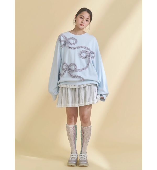 merry jenny「カットティアードミニスカート」|スカート|