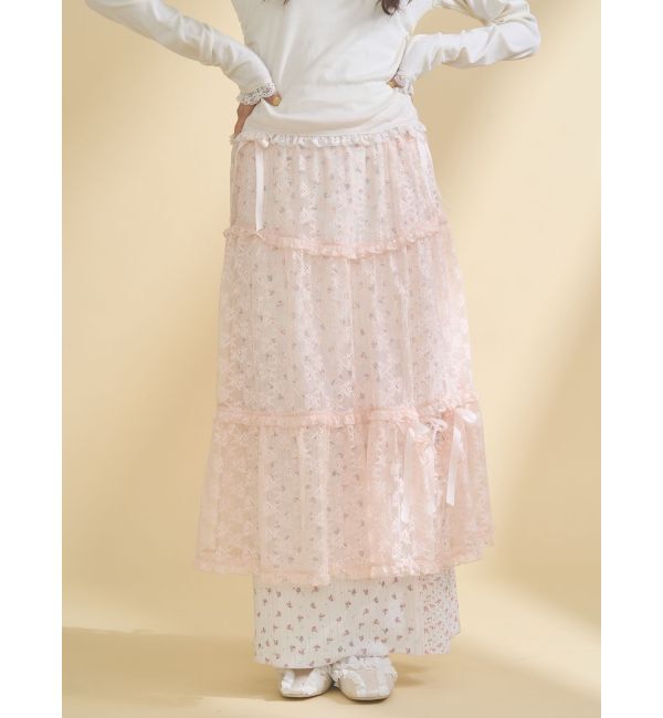 merry jenny「シアーレースフレアスカート」|その他|