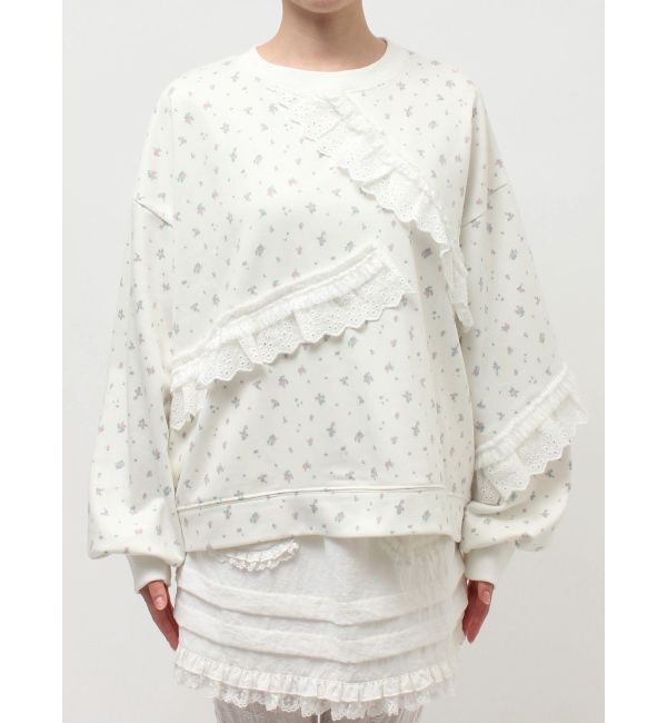 merry jenny「flowerレーススウェット」|スウェット・ジャージ|