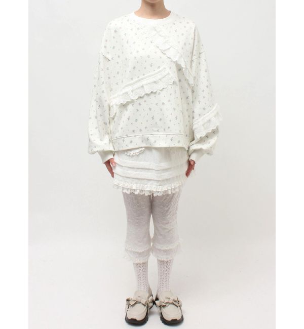 merry jenny「flowerレーススウェット」|スウェット・ジャージ|