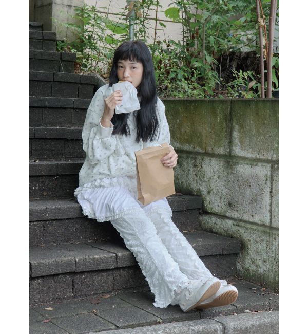 merry jenny「flowerレーススウェット」|スウェット・ジャージ|