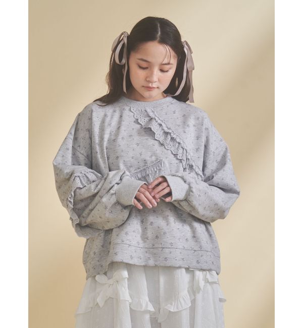 merry jenny「flowerレーススウェット」|スウェット・ジャージ|
