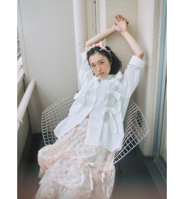 merry jenny「bon bon ribbon shirt」|シャツ・ブラウス|