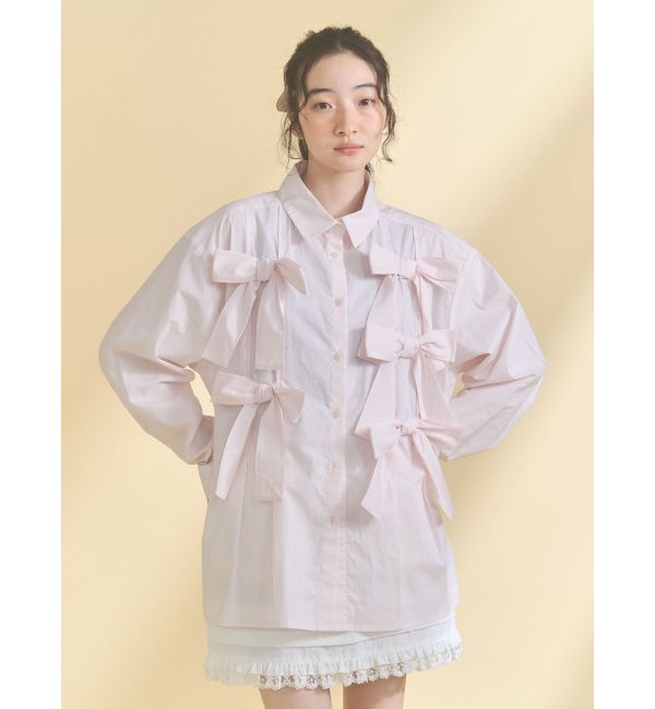 merry jenny「bon bon ribbon shirt」|シャツ・ブラウス|
