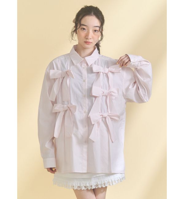 merry jenny「bon bon ribbon shirt」|シャツ・ブラウス|