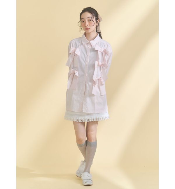 merry jenny「bon bon ribbon shirt」|シャツ・ブラウス|