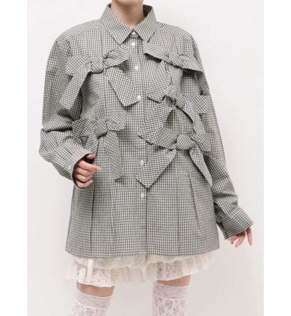 merry jenny「bon bon ribbon shirt」|シャツ・ブラウス|