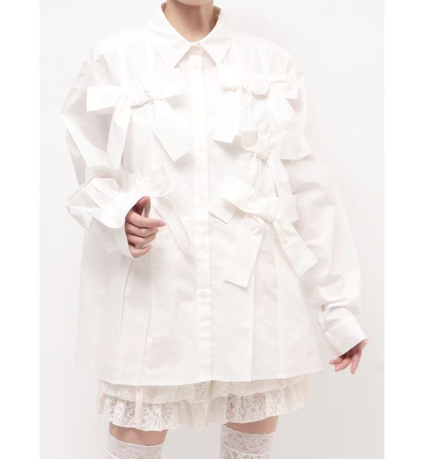 merry jenny「bon bon ribbon shirt」|シャツ・ブラウス|