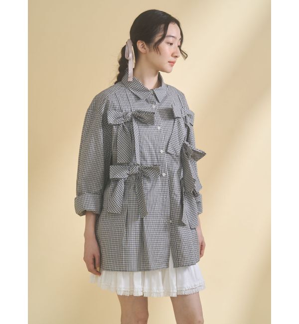 merry jenny「bon bon ribbon shirt」|シャツ・ブラウス|