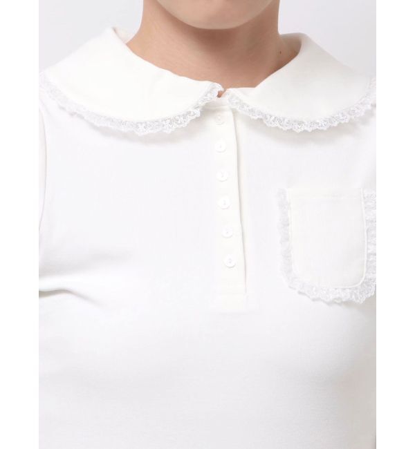 merry jenny「frilly polo tops」|ポロシャツ|