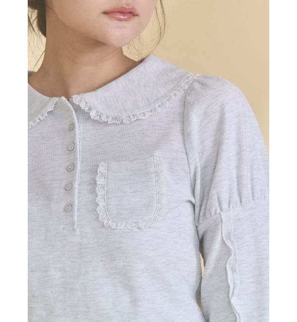 merry jenny「frilly polo tops」|ポロシャツ|