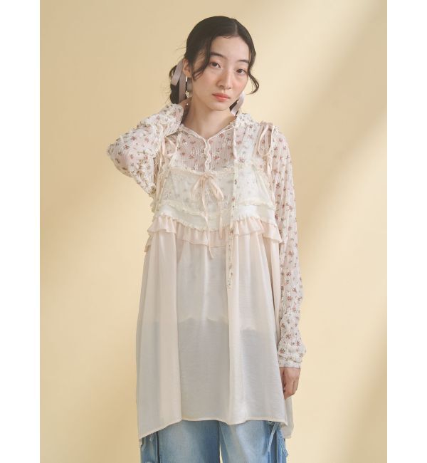 merry jenny「rabbitレースフードtops」|Tシャツ・カットソー|