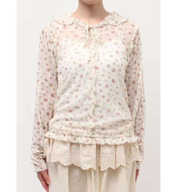 merry jenny「rabbitレースフードtops」|Tシャツ・カットソー|