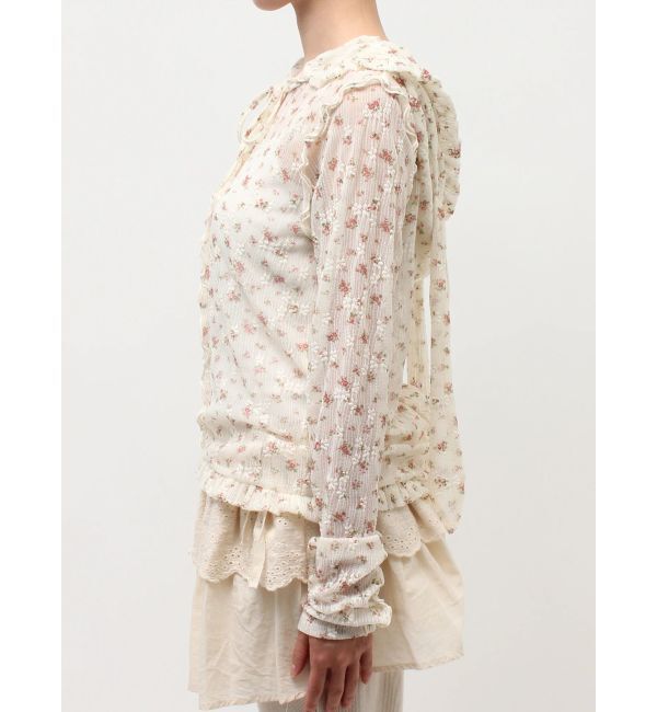 merry jenny「rabbitレースフードtops」|Tシャツ・カットソー|