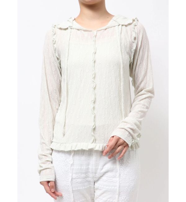 merry jenny「rabbitレースフードtops」|Tシャツ・カットソー|