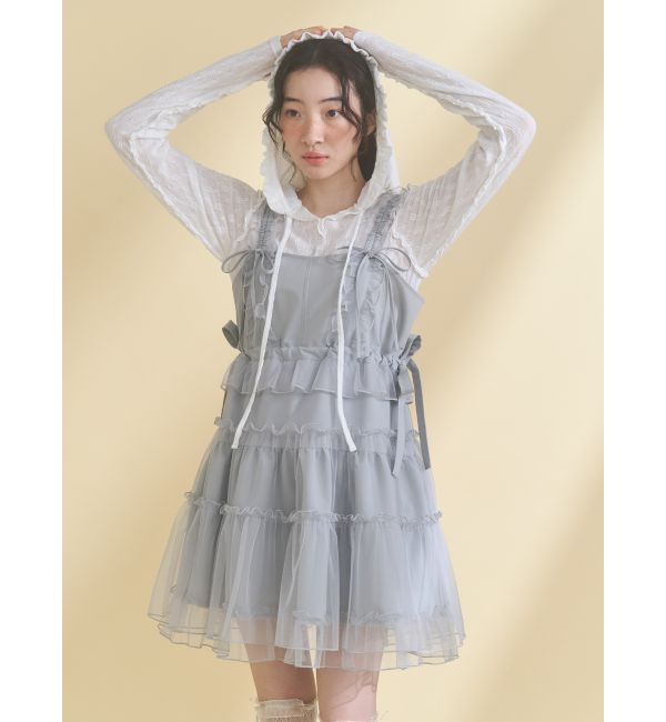 merry jenny「rabbitレースフードtops」|Tシャツ・カットソー|