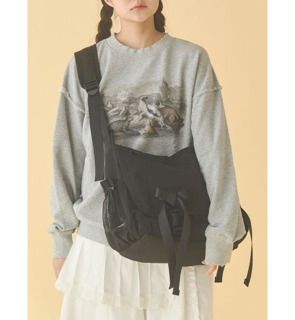 merry jenny「ribbon messenger bag」|ショルダー・メッセンジャー|ブラック