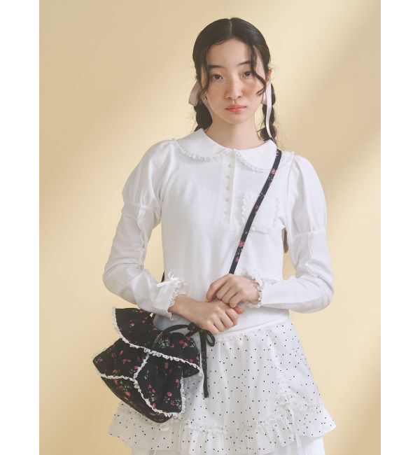 merry jenny「floral square pochette」|ショルダー・メッセンジャー|