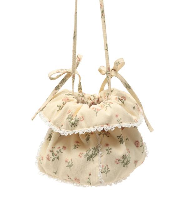 merry jenny「floral square pochette」|ショルダー・メッセンジャー|