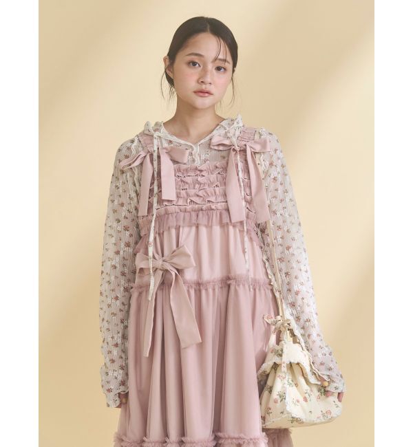 merry jenny「floral square pochette」|ショルダー・メッセンジャー|