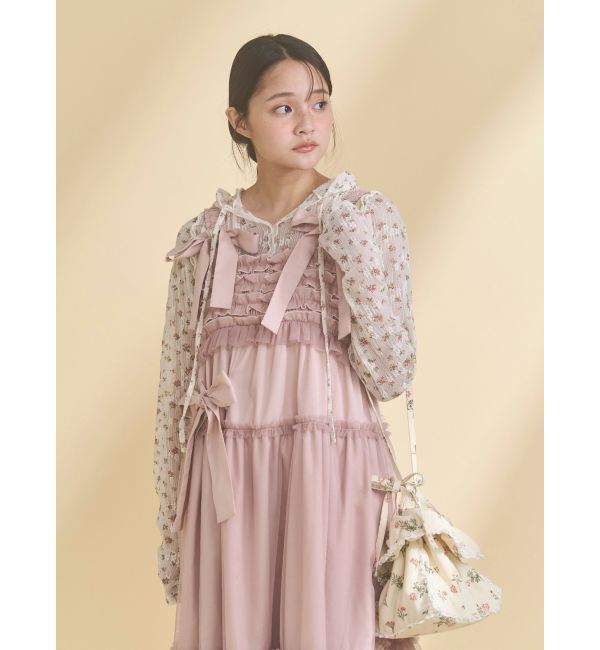 merry jenny「floral square pochette」|ショルダー・メッセンジャー|