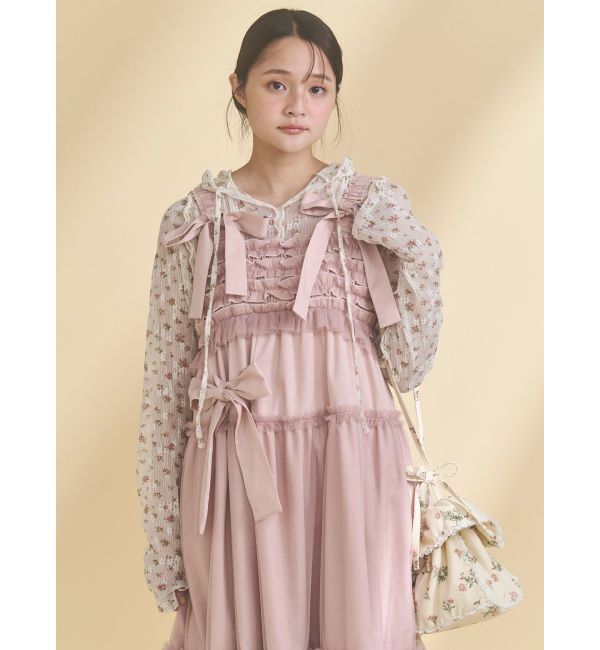 merry jenny「floral square pochette」|ショルダー・メッセンジャー|