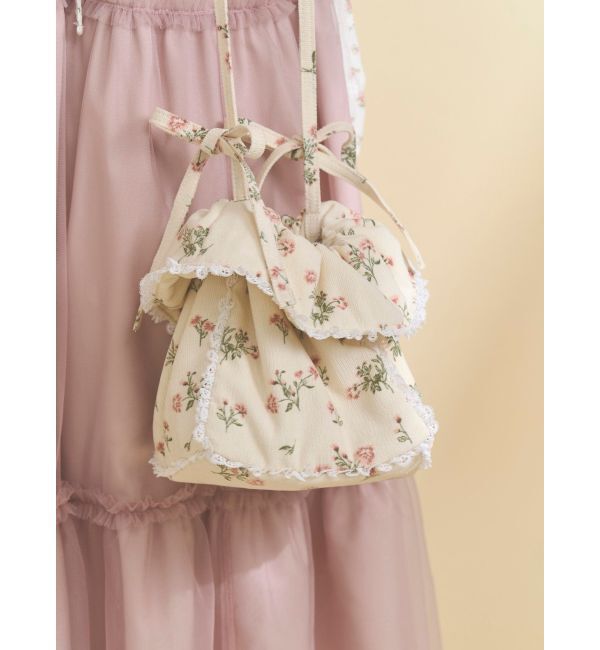 merry jenny「floral square pochette」|ショルダー・メッセンジャー|