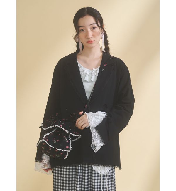 merry jenny「floral square pochette」|ショルダー・メッセンジャー|