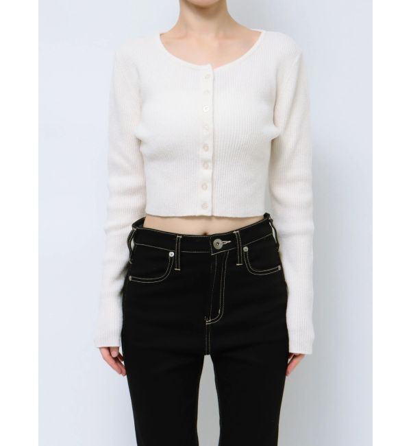 GYDA「ラメモールニットカーディガン」|カーディガン|