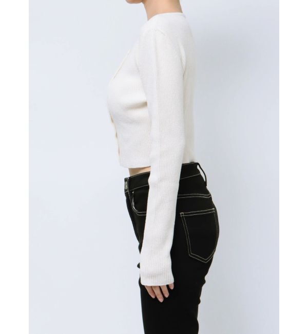 GYDA「ラメモールニットカーディガン」|カーディガン|