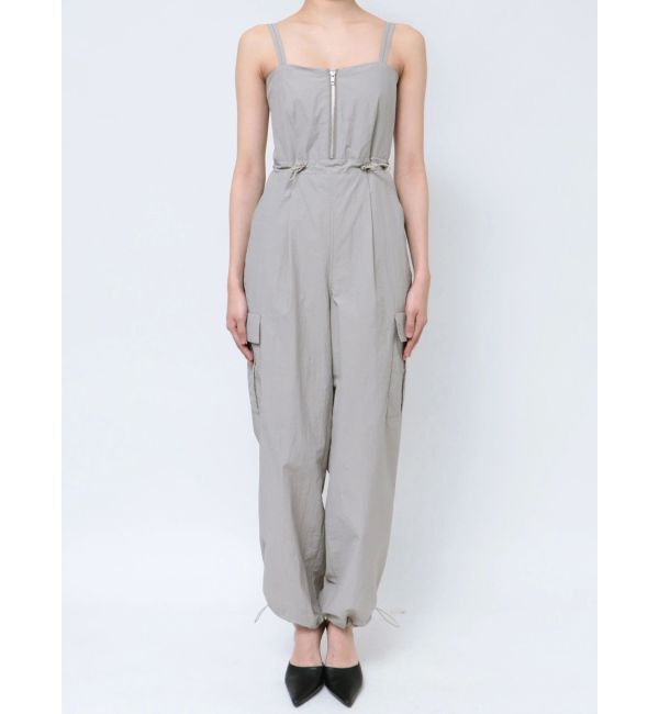 GYDA「フロントZIPパラシュートロンパース」|オールインワン|