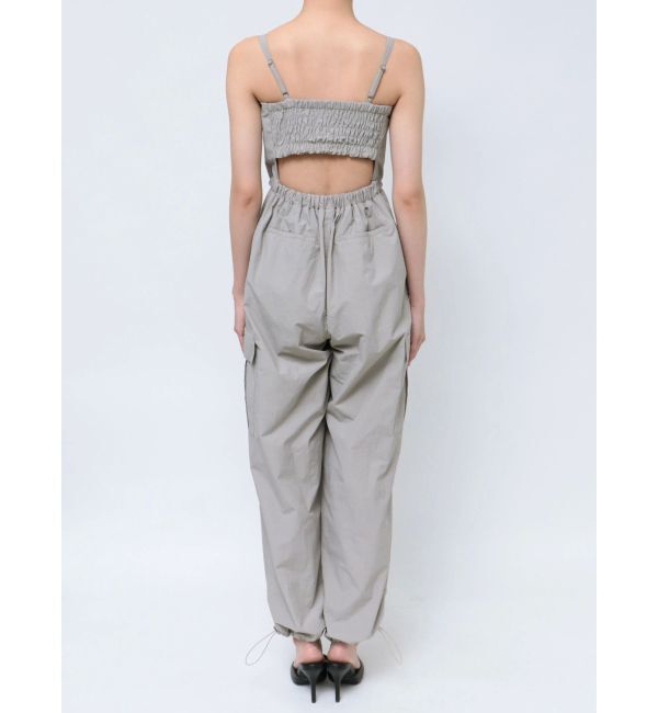 GYDA「フロントZIPパラシュートロンパース」|オールインワン|