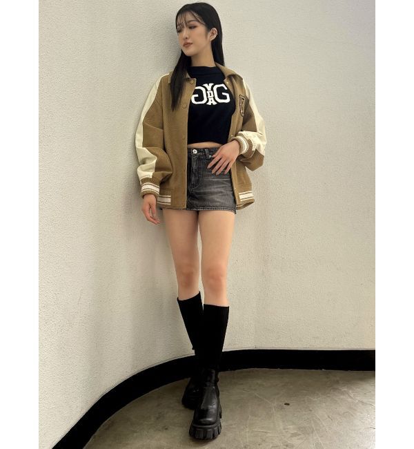 GYDA「DAMSEL BIG スタジャン」|ブルゾン・スタジャン|