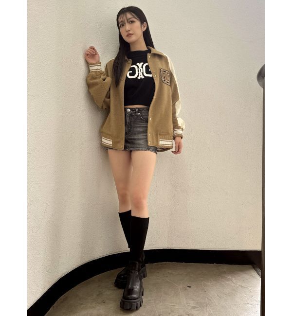 GYDA「DAMSEL BIG スタジャン」|ブルゾン・スタジャン|