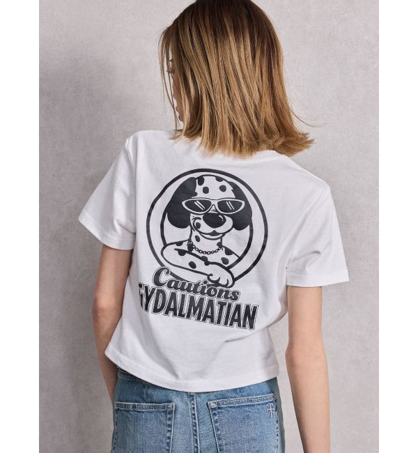 GYDA「Cautions GYDALMATIAN ショートTシャツ」|Tシャツ・カットソー|オフホワイト